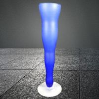 💙Boda Nova Vase Blau 80er Vintage Glas Space Age Deko 💫