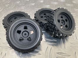 Radsatz RC 1:10 «Bandit Rally Block»  schwarz  26mm NEU!