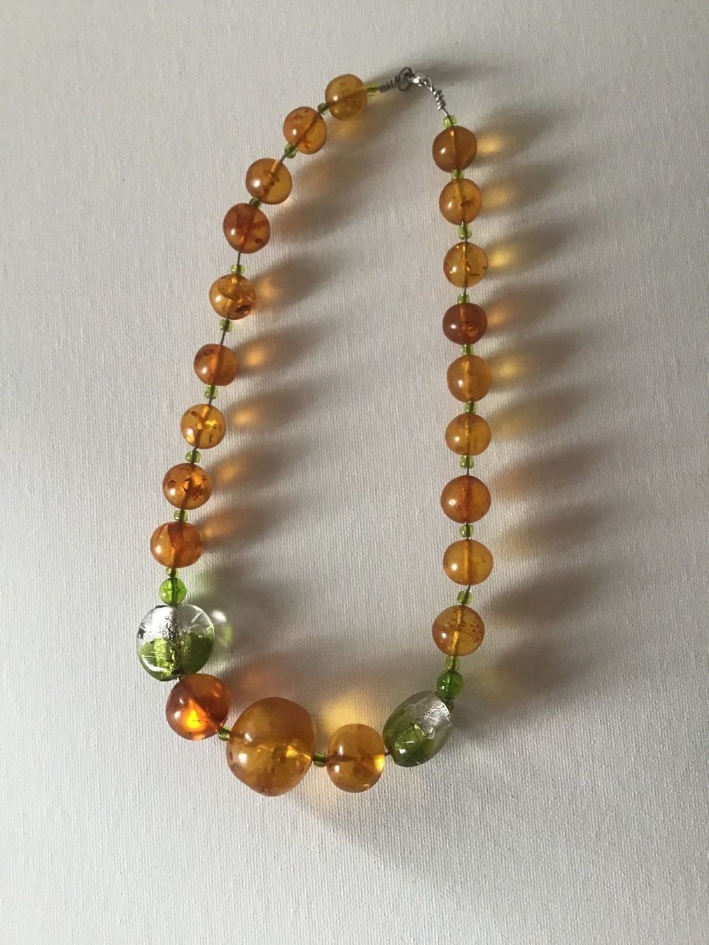 Ketten: Moderne Bernstein Kette – Gebraucht aus St. Gallen von Goldlilly