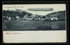 Möhren, Graf Zeppelins Fahrt über der 