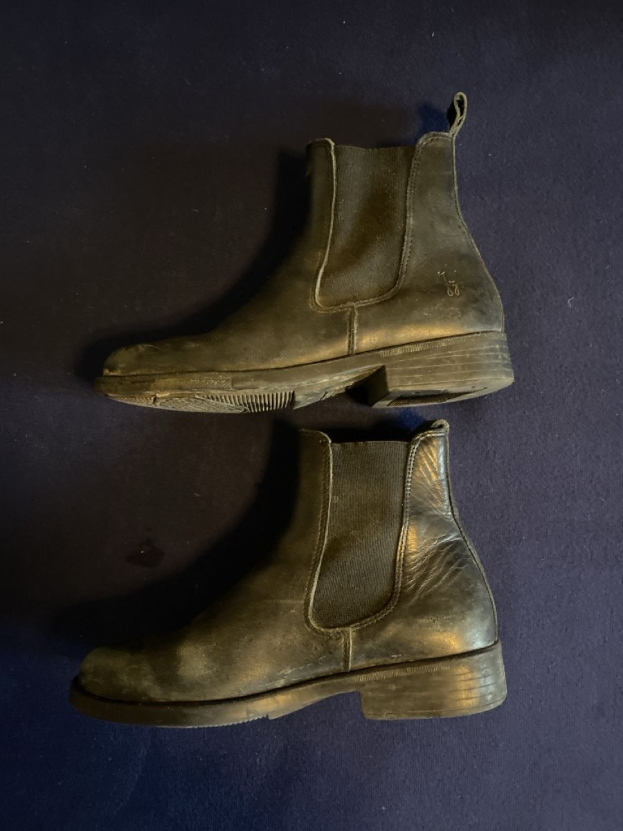 Scarpe da uomo: Schwarze echt Leder Stiefeletten, Grösse 35 inkl Chaps – Usato da Zürich venduto da sar_7s87 2