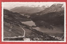 Julier-Strasse - Blick aufs Oberengadin - ca. 1935