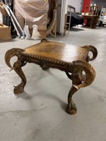 Decorative Table with Curled Horn Details – Chalet Style