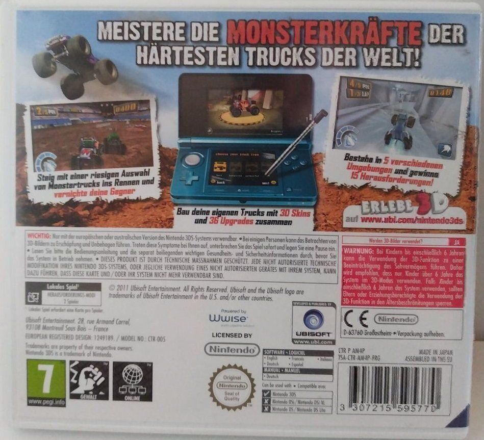 Nintendo Giochi: Monster 4x4 - Nintendo 3DS – Nuovo e nell'imballaggio originale da Münchenstein venduto da vitalfit 1