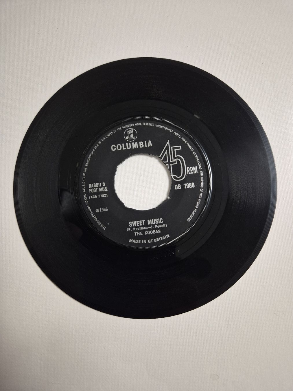 Dischi in vinile: The Koobas - Face / Sweet Music - Single 7 – Nuovo (secondo la descrizione) da Uster venduto da newwave0 3