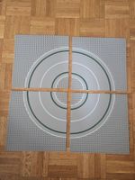 lego 2359p01 lot de 4 pièces Light Gray Baseplate, Road 