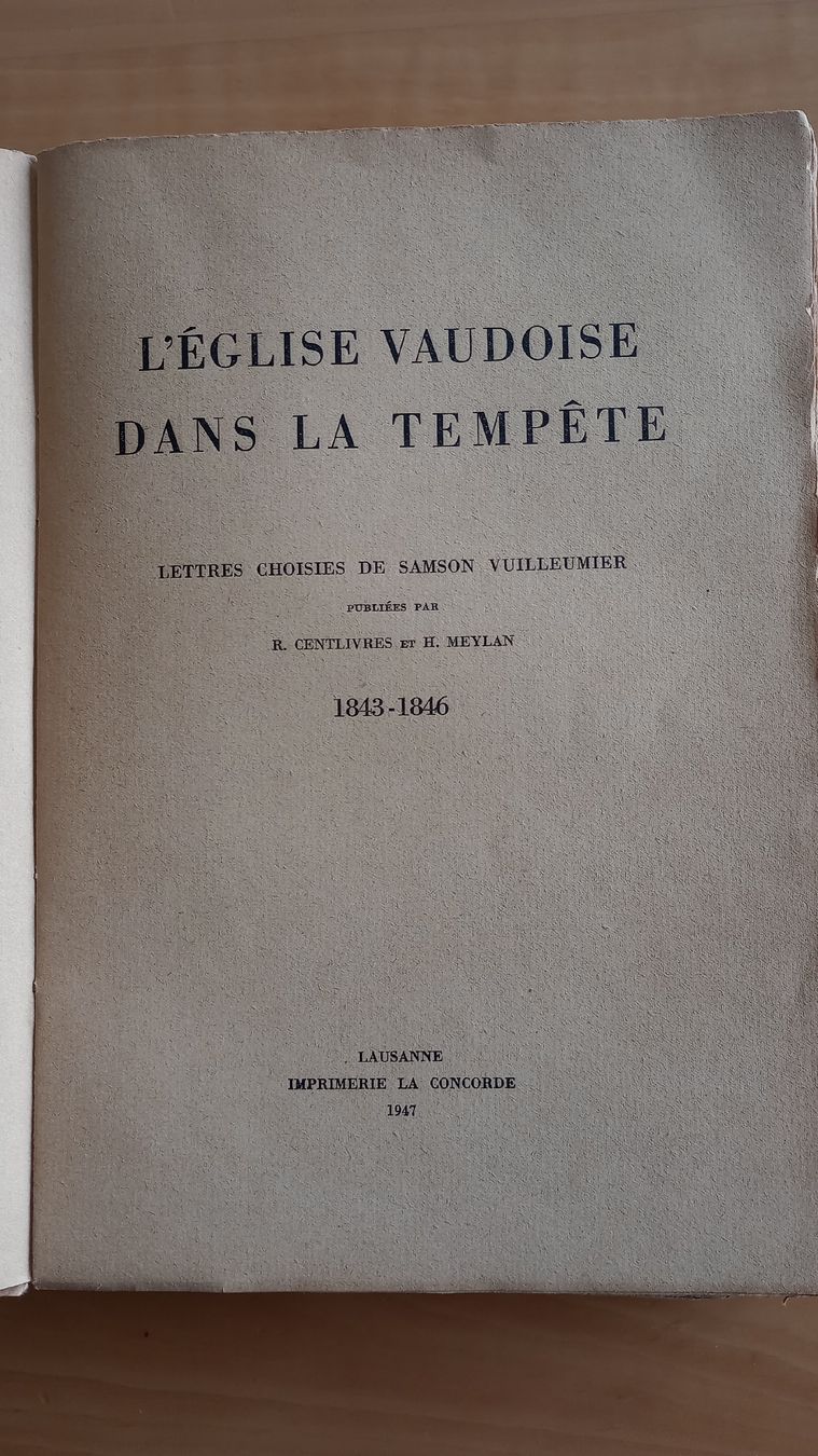 Libri: L'église vaudoise dans la tempête – Usato da Lonay venduto da DanBadoux 1