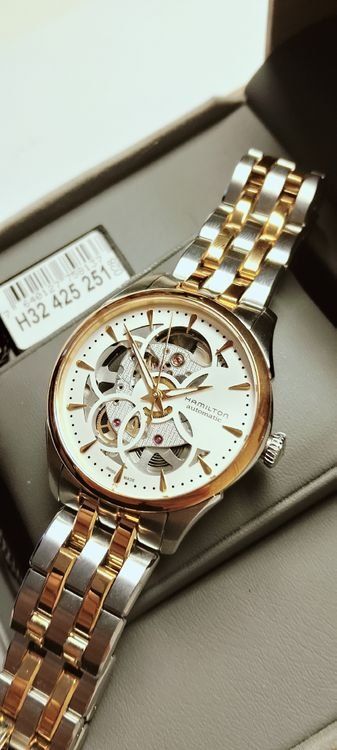 Hamilton Uhren: Montre Hamilton Jazzmaster Viewmatic Skeleton - Automatic – Neu und originalverpackt aus Corminboeuf von Path007 3