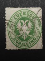 Lübeck Mi-Nr. 8 A gestempelt 90 Fr