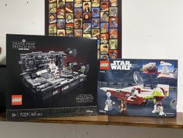 Lego Obi-Wan Jedi Starfighter 75333 Death Star Trench 75329