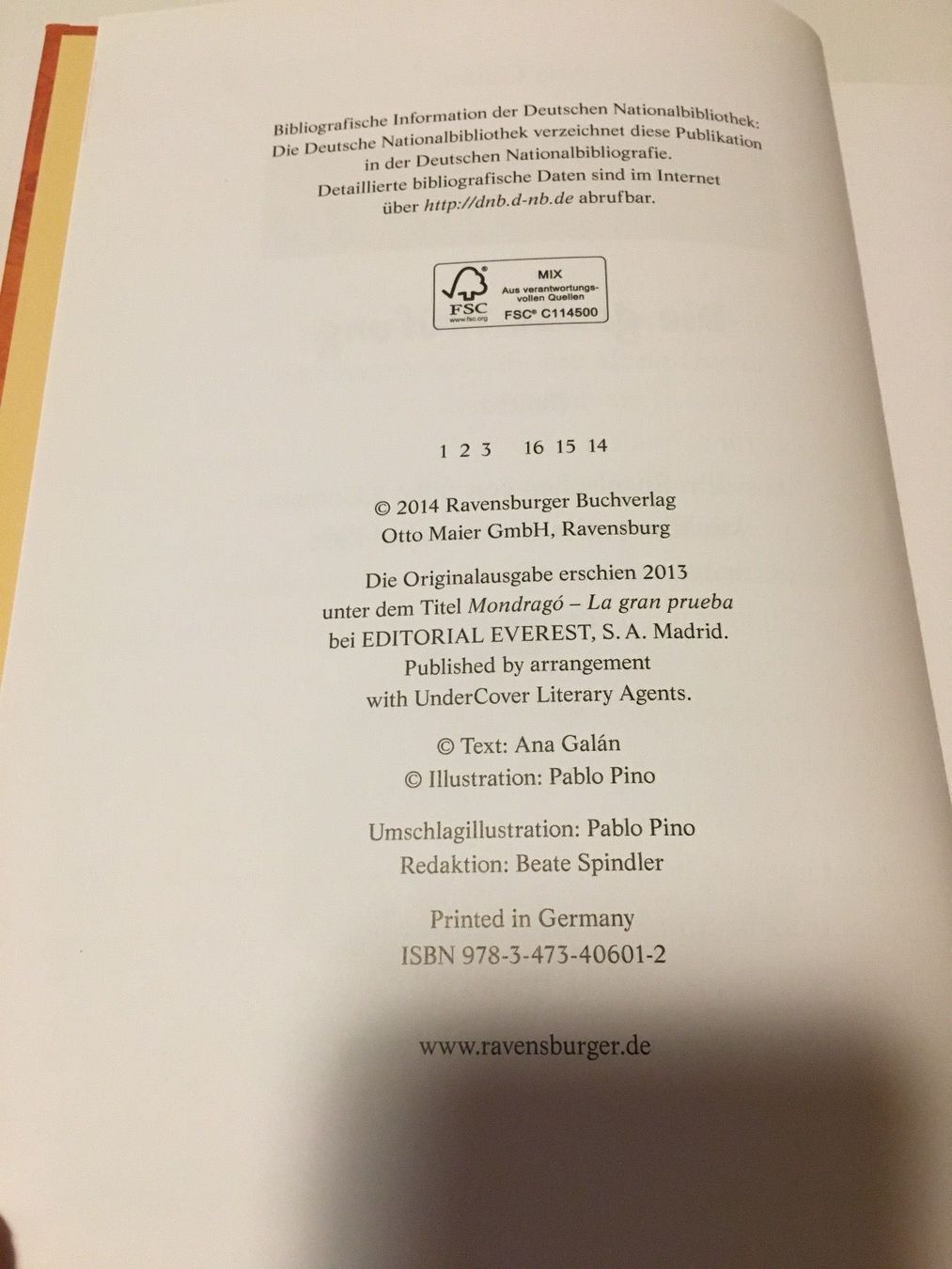 Libri: Lesebuch - Mondrago - Die große Prüfung – Usato da Andwil SG venduto da Rainboli 6