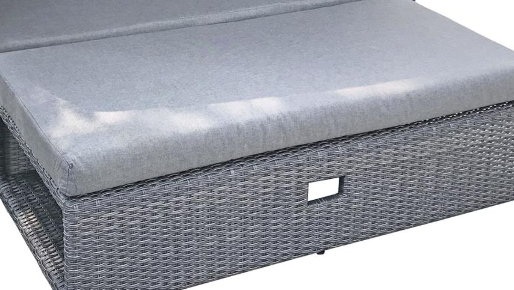 Gartenliegen & Strandkörbe: Garten Funktions Sofa mit Sonnendach – Neu und originalverpackt aus Kriens von Mikado-Geschenke 4