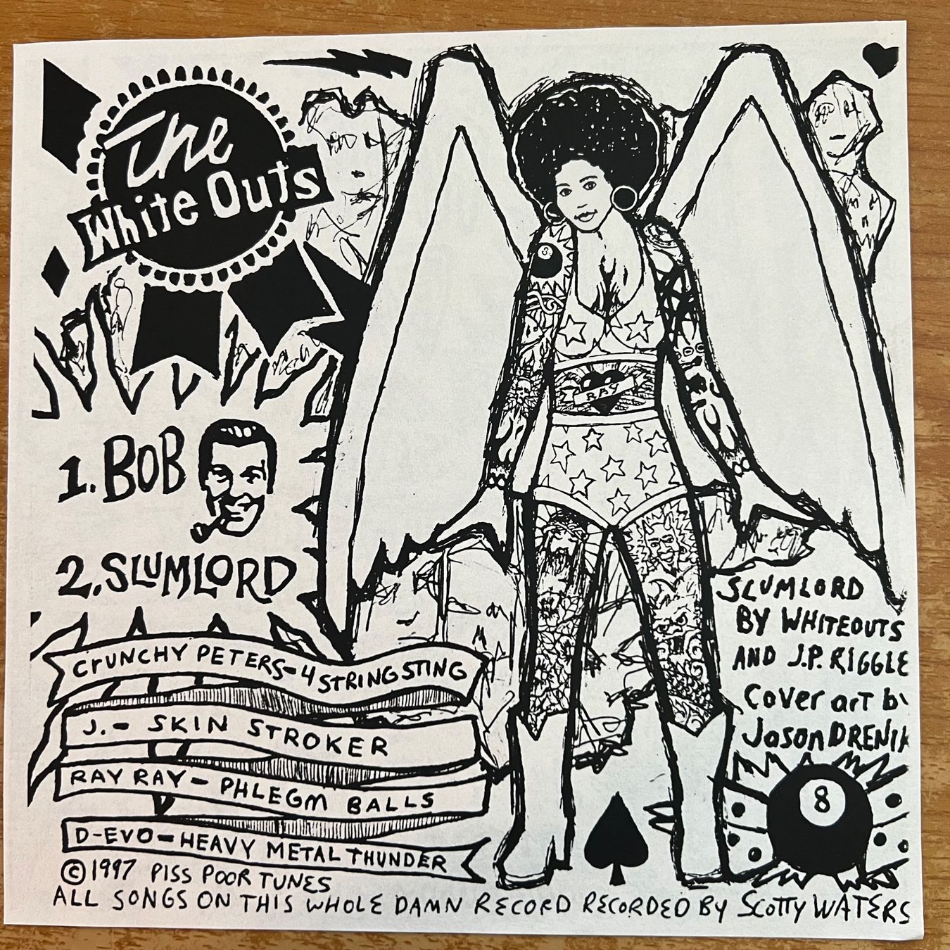 Dischi in vinile: Hairy Patt, White Outs - Split 7" EP / 1. US-Press. 1997 – Usato da Gais venduto da soundcave57 3
