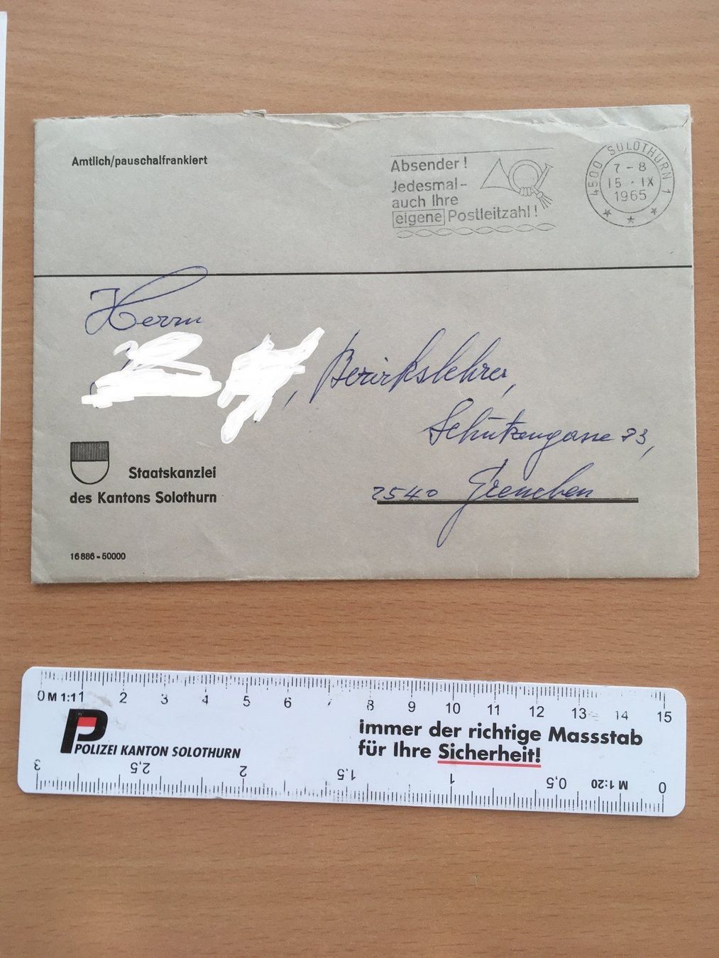 Documenti: Auszug Regierungsratprotokoll 1965 – Usato da Grenchen venduto da Kogi7 1