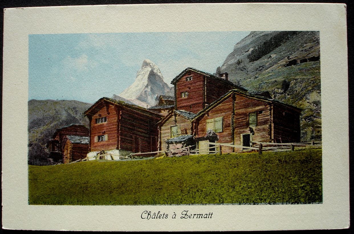 Cartoline postali: ZERMATT Châlets – Nuovo (secondo la descrizione) da Jona venduto da philajona