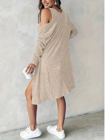 NEUE Feinstrick-Jacke Beige für Gr. XS & S - 225485