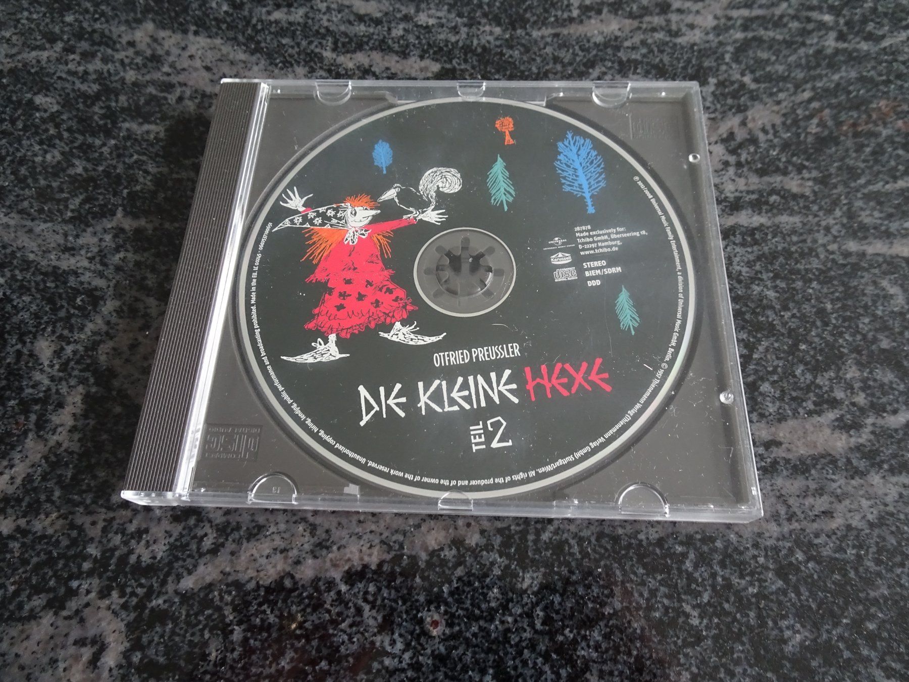 CD: Die kleine Hexe Teil 1+2/  Total 2 CD.  CD kontrolliert io – Usato da Zürich venduto da Roulet 2