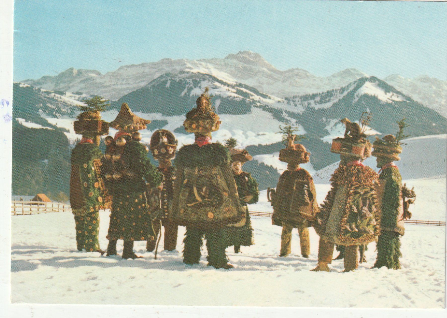 Cartes postales: Urnäscher Naturchlausen gruppe – D'occasion à Lumbrein par made02