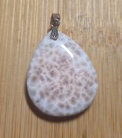 Thomsonit/Pink Larimar Tropfenanhänger G