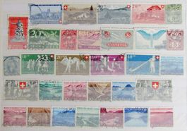 Lot de timbres oblitérés, principalement PRO PATRIA