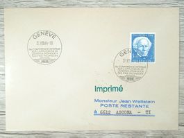 TR10 Enveloppe + Timbre Suisse 1964