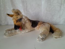 Steiff Schäferhund "Arco“  Shepherds, liegend, Fell: Mohair