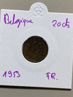 Belgique - 20 centimes - 1953 - Français 
