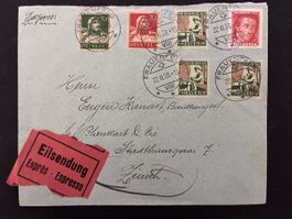 1927 Pro Juventute sur Lettre Obl. FRAUENFELD 