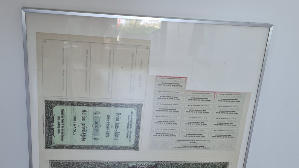Rarität Zug Bahn Sammler Aktie Bern Lötschberg Simplon Bahn Kaufen auf Ricardo