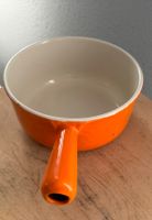 Kleines Cousances Fondue Caquelon orange Durchmesser 18 cm