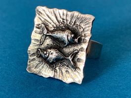 Silberring Sternzeichen FISCH (55)