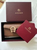 Portemonnaie Aigner braun Leder mit Box, neuwertig