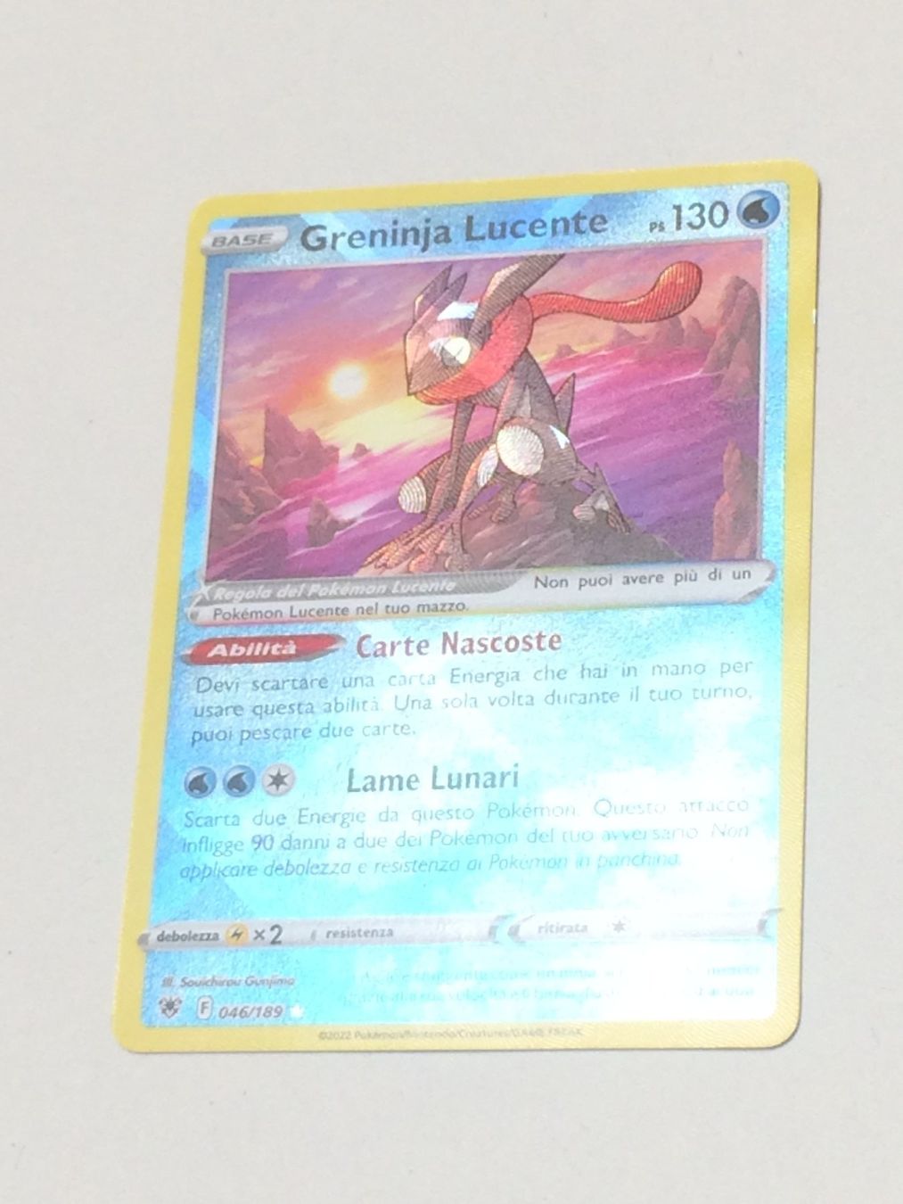 Pokémon Cartes à collectionner: TCG POKEMON Lucentezza siderale 046 GRENINJA LUCENTE Shiny – Neuf (Voir description) à Vezia par Aquarius_Age 1