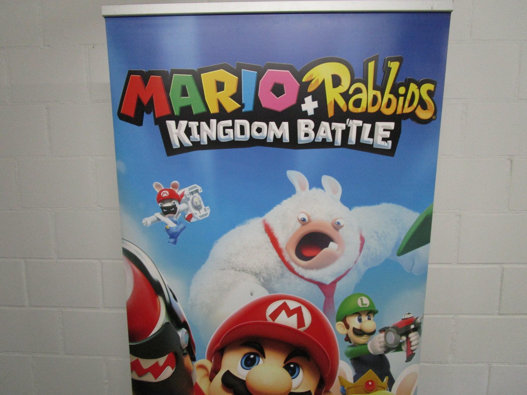 Spiele: Roll-Up Werbebanner Mario + Rabbits Kingdom Battle - Switch – Gebraucht aus Goldau von agestuffer 1