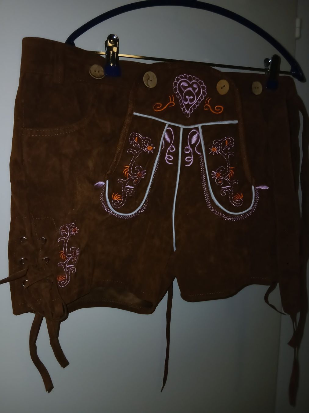 Pantaloni: Damen-"Lederhosn" – Nuovo (secondo la descrizione) da Bettingen venduto da z_nina11