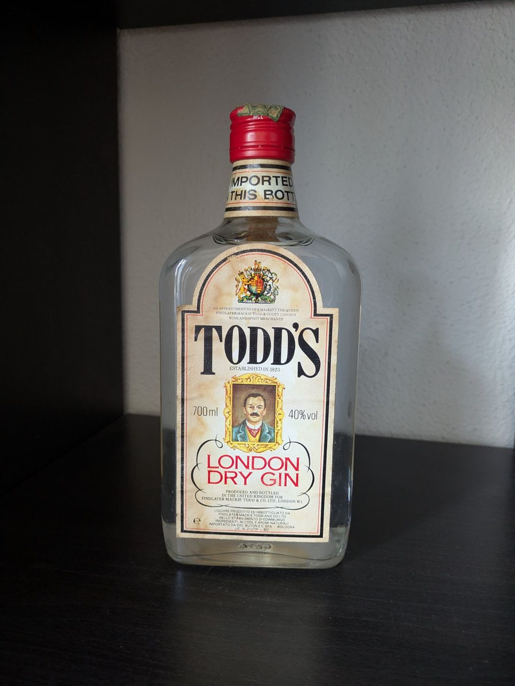 Bevande alcoliche: Todd's Dry Gin Vintage 75cl – Nuovo (secondo la descrizione) da Zürich venduto da Vintage_Spirits_Shop