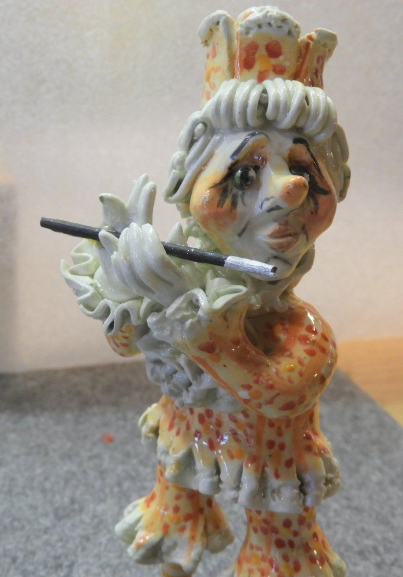 Statuette: FASNACHTSFIGUR Dummpeter Piccolo 15-18cm EINZELSTUCK – Nuovo (secondo la descrizione) da Ettingen venduto da 1985printemps 2
