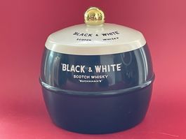 Vintage Eiswürfelbehälter Eiskübel Black & White Werbung