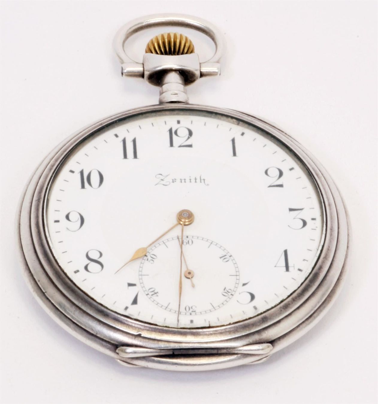 Zenith Orologi: Taschenuhr Zenith Silber Email um 1905 – Usato da Bassersdorf venduto da Sugo 1