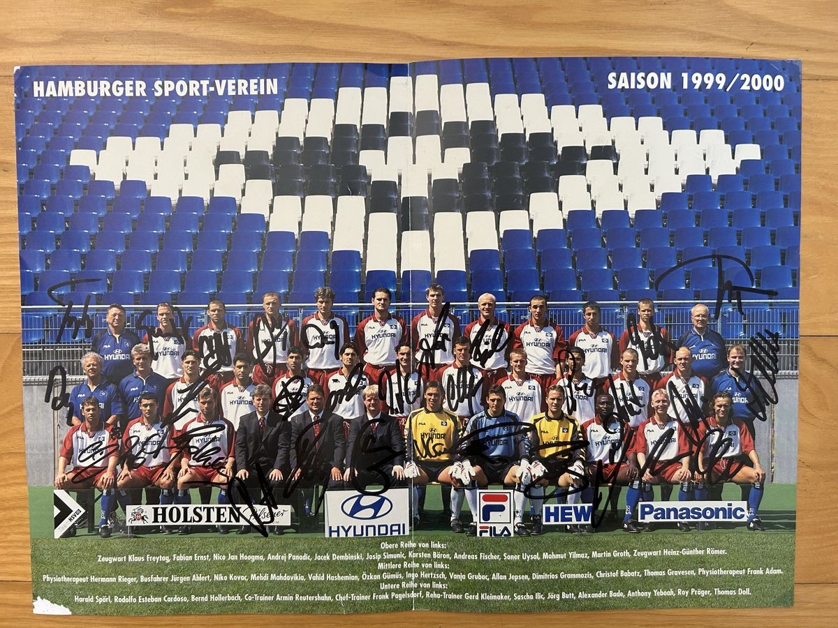 Autogramme: Autogramm Poster Hamburger SV Saison 1999-2000 – Gebraucht aus Oberwil-Lieli von dan-1987