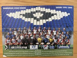 Autogramm Poster Hamburger SV Saison 1999-2000