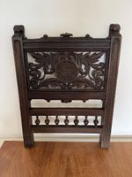 Antike asiatische Stuhllehne, Holz geschnitzt, Rarität 40x53