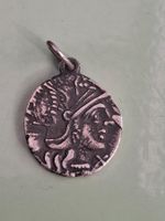 Anhänger antik silber 925 gebraucht rund ca 1.5 cm