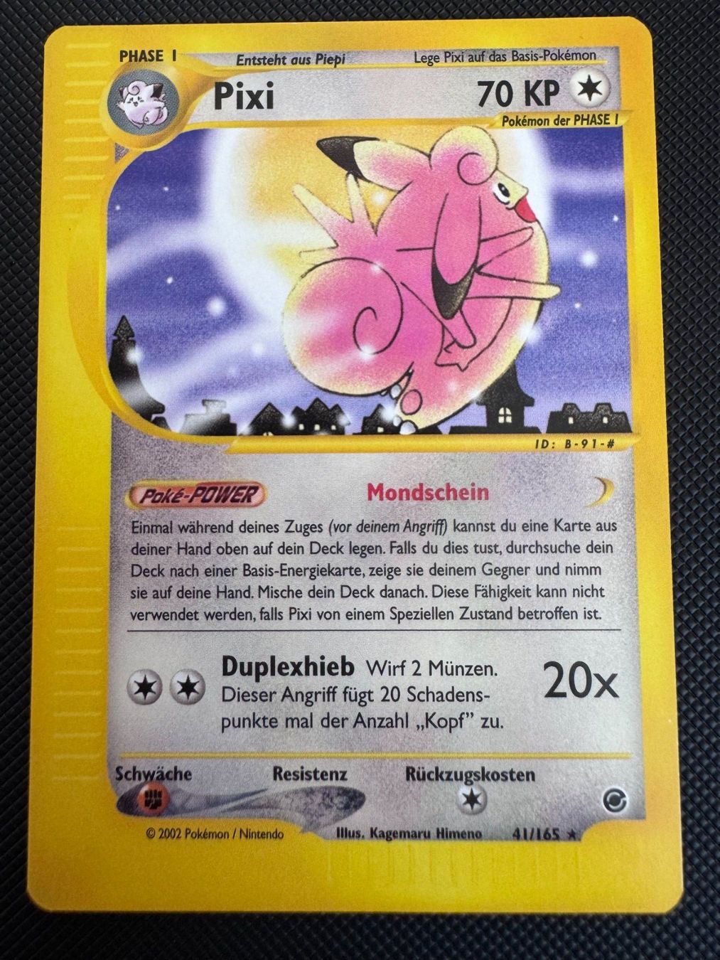 Pokémon Carte collezionabili: Pokemon Pixi Rare 41/165 - Expedition - DE – Usato da Erstfeld venduto da PokeSandero