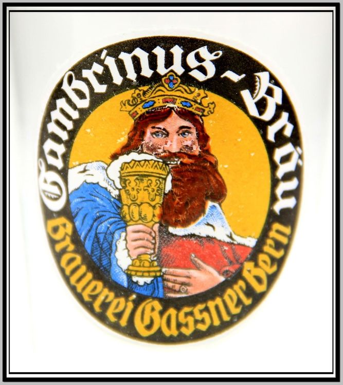 Brauerei Gassner Bern 2 dl Glas - Stange um 1920 Rarität (Gebraucht) in ...