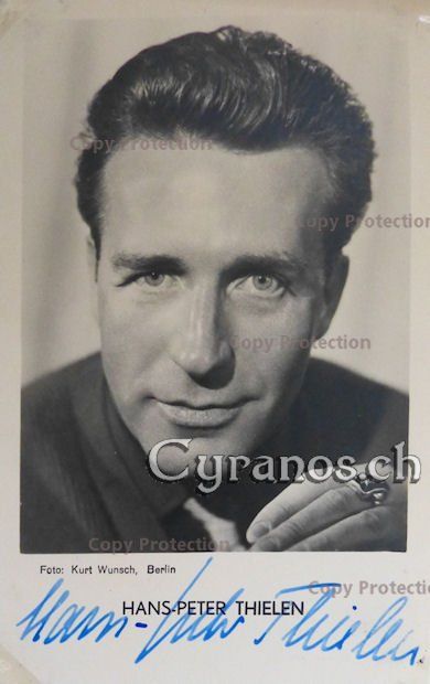 Autografi: Hans-Peter Thielen (1920-2012) Schauspieler - Autogramm – Usato da Dietikon venduto da cyranos1