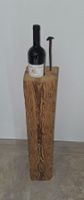 Weinflaschenhalter Altholz Balken, Höhe 95cm, ohne Wein