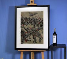 Zhao Tianqi (XX), Lithographie, neu professionell gerahmt
