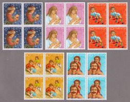 1987 J302-306_Pro JUVENTUTE_Entwicklung Kind/Weihnachten !**