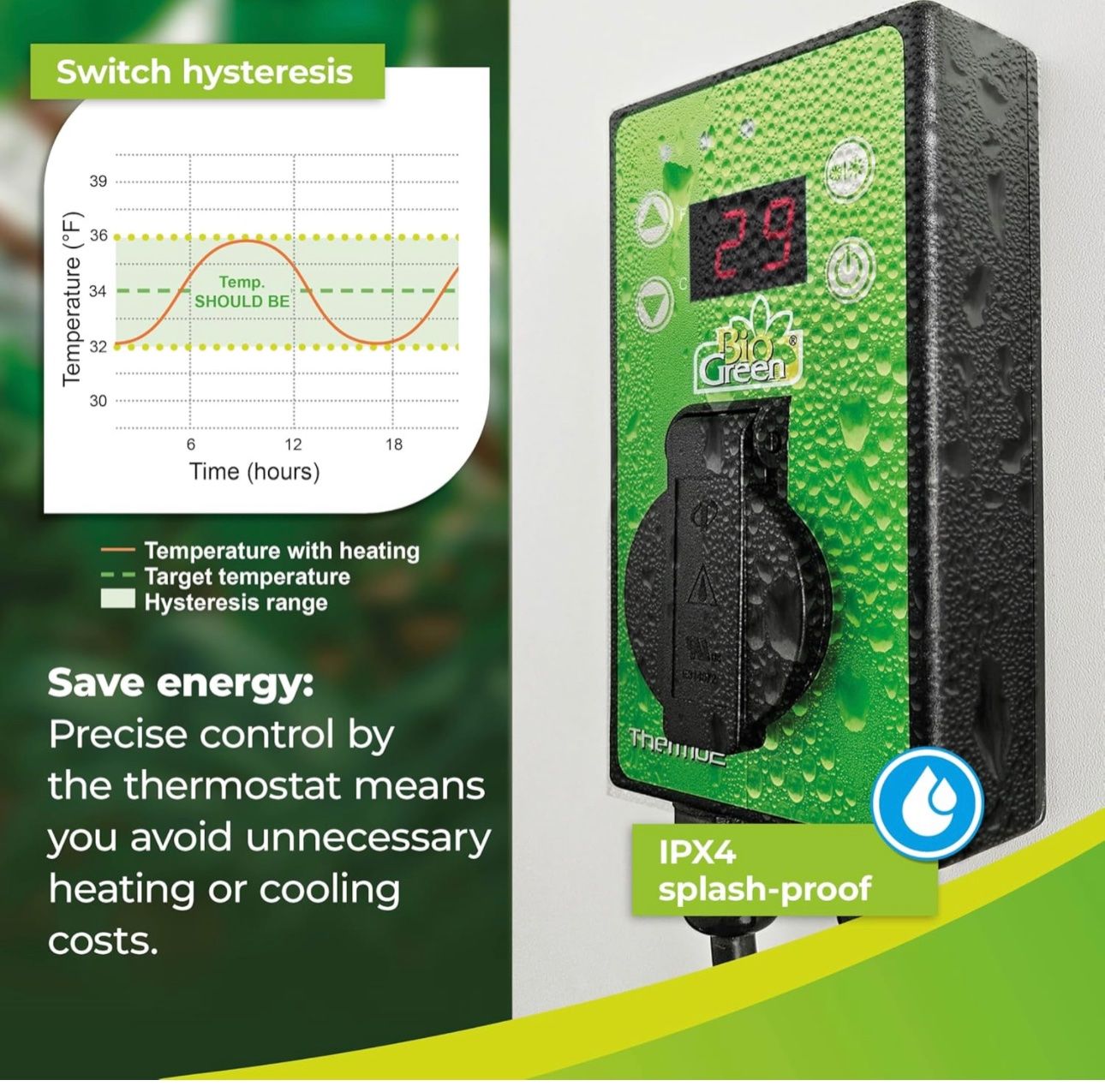 Messen: + Bio Green Gewächshaus Digital Thermostat – Neu und originalverpackt aus Amriswil von JaJa-Express 3